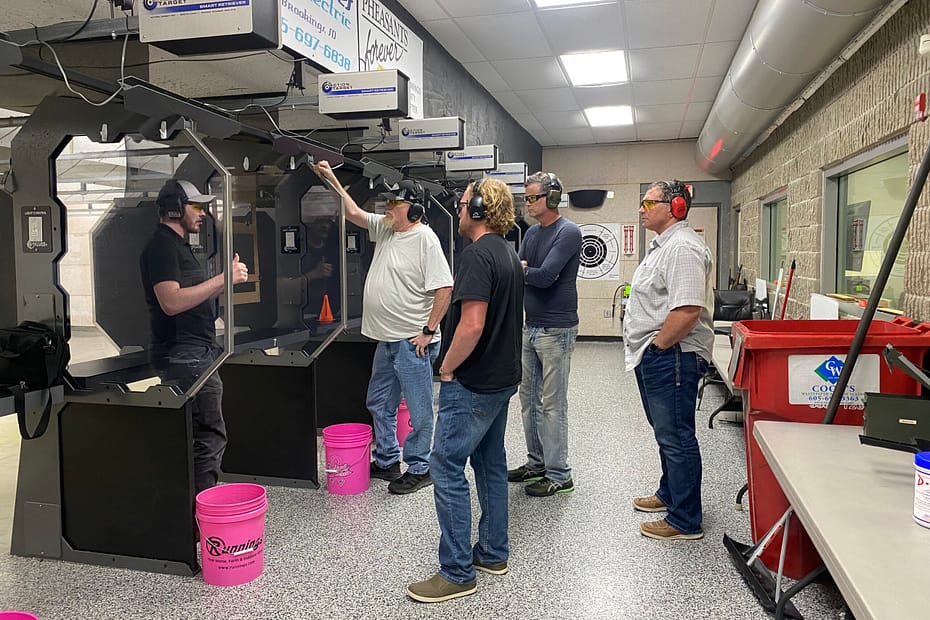 South Dakota Enhanced Concealed Carry Warrior Monk Academy LLc Jacob Teaching shooting principles during class